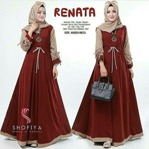 Renata Dress Baju Muslim Wanita Tokopedia