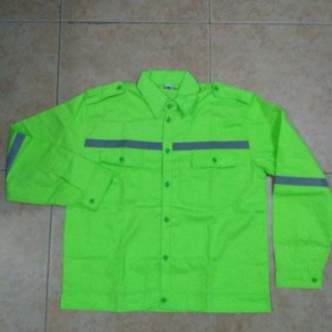 Baju Safety Atasan Atau Baju Proyek Logo Tokopedia