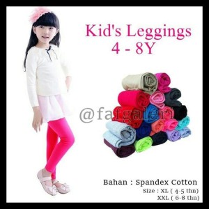 Celana Leging Anak Bahan Spandek Licin 9 12 Tahun Tokopedia