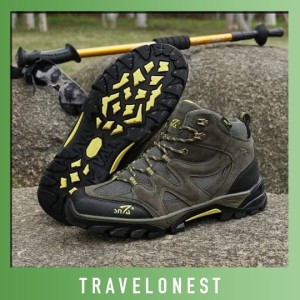 Sepatu Gunung Snta 491 Trekking Hiking Adventure Outdoor Original Tokopedia