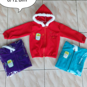 Baju Jaket Bayi Lembut Hangat Lucu Sleting Tokopedia