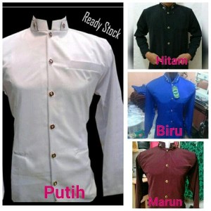 Jasko Putih Polos Formal Baju Koko Pria Tokopedia