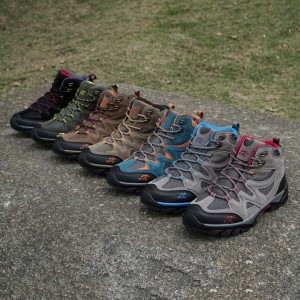 Sepatu Gunung Hiking Outdoor Snta 475 Grey Red Tokopedia