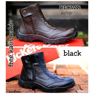 Sepatu Pria Kickers Boots Kulit Tokopedia