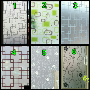 Stiker Kaca Stiker Kaca Sandblast Motif Bunga Hp Tokopedia