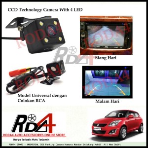 Universal Ccd Kamera Camera Mundur Mobil Kotak Led Tokopedia