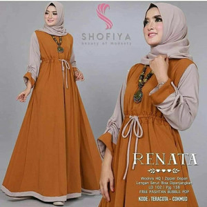 Renata Dress Baju Muslim Wanita Tokopedia