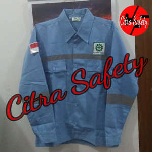 Baju Safety Atasan Atau Baju Proyek Logo Tokopedia