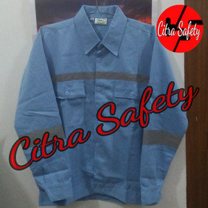 Baju Safety Atasan Atau Baju Proyek Logo Tokopedia