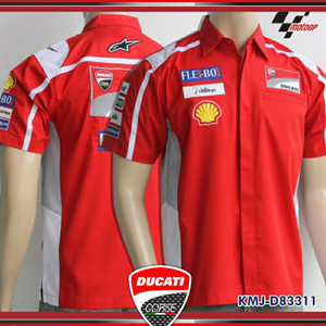 Baju Kemeja Motogp Ducati Corse Tokopedia