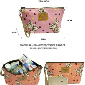 Ydx008 Travel Teddybear Pouch Tas Kosmetik Tas Travel Tas Makeup Tokopedia