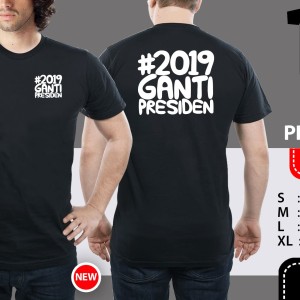 Kaos 2019 Ganti Presiden Hitam Baju Harley Tokopedia