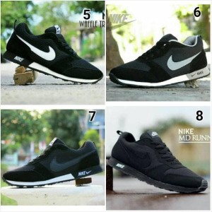 Sepatu Pria Nike Waffle Trainner Hitam Kuning Sport Joging Olahraga Lari Kets Tokopedia