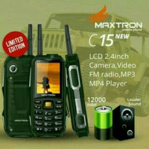 Hp Outdoor Maxtron C15 C 15 2 Sim Card Batre 12 000 Mah Bisa Power Bank Mirip Brandcode B81 Dan Prince Pc9000 Tokopedia
