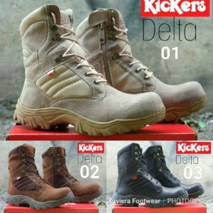 Sepatu Delta Tactical Outdoor 8 Inc Hitam Sepatu Gunung Hiking Army Tokopedia