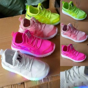 Sepatu Anak Lampu Led Sz 21 25 Sepatu Sekolah Anak Cewek Cowok Sepatu Anak Perempuan Fila Nyala Tokopedia