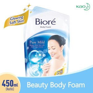 Biore Body Foam Pure Mild Refill 450ml Tokopedia