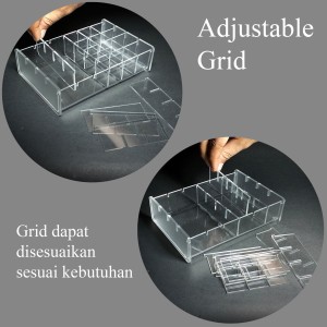 Rak Akrilik Tempat Lipstik Kosmetik Makeup Organizer Tokopedia