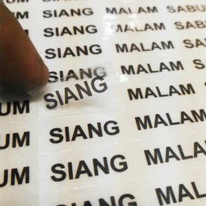 Stiker Label Kosmetik Transparan Tokopedia