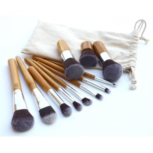 Kosmetik Make Up Brush 11 Set With Pouch Kuas Tokopedia