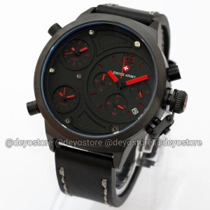 New Keren Banget Jam Tangan Swiss Army 4176 Triple Time Chrono Aktif Leather Kulit Warna Coklat Tua Dan Coklat Muda By Deyostore Deyo Store Tokopedia
