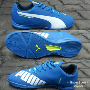 Sepatu Futsal Puma Evospeed Grade Ori Bawahan Komponen Original Biru Tokopedia