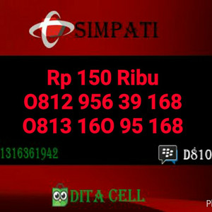 ... Jual Nomor Cantik Simpati Seri Ilufa Hoki 168 0812 956 39 168 Super HOKI