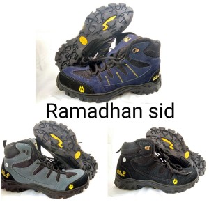 Sepatu Gunung Jack Wolfskin Sport Olahraga Outdoor Hiking Tracking Boots Sneakers Waterproof Tokopedia