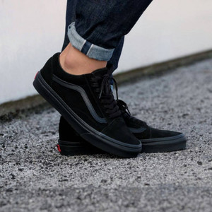Vans Old Skool All Black Dt Original Tokopedia