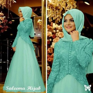 Gamis Baju Wanita Muslim Salema Syari Tokopedia