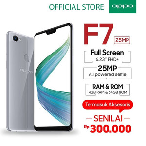 Hp Oppo F7 Silver Tokopedia