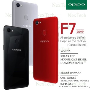 Oppo F7 Ram 4gb Rom 64gb Original Garansi Resmi Red Tokopedia