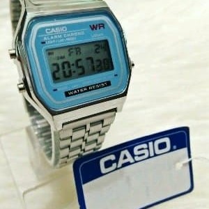 Jam Tangan Sport Casio Silver Variasi Chrono Tokopedia