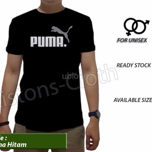 Kaos Puma Sport Run T Shirt Baju Distro Cowok Hitam Tomyliston Tokopedia