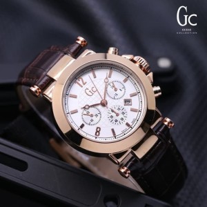 Jam Tangan Wanita Kulit Gc Merah Tokopedia