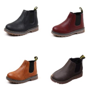 Sepatu Boots Kulit Anak Sepatu Anak Laki Laki Hitam Sepatu Anak Kecil Gf Tokopedia