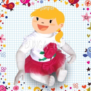 Set Baju Jumper Jumpsuit Romper Bayi Anak Bunga Tutu Lucu Tokopedia