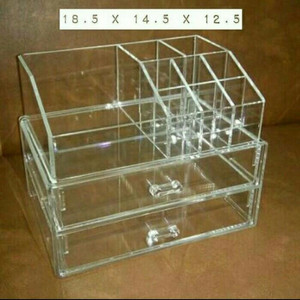 Rak Make Up Akrilik Tempat Kosmetik Desktop Storage Import Tokopedia