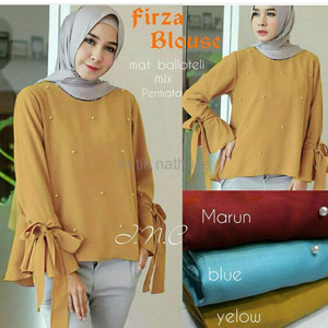 Mutiara Blouse In Baju Atasan Kerja Wanita Blouse Tunik Kemeja Muslim Tokopedia