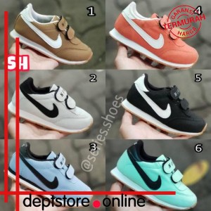 Sepatu Anak Nike Velcro Murah Kids Sekolah Sneakers Kets Unisex Tokopedia