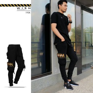 Celana Joger Cargo Hitam Tokopedia
