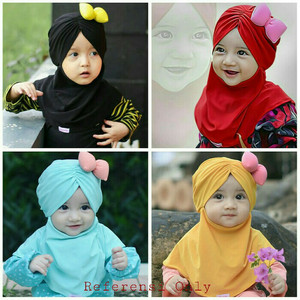 Kerudung Jilbab Anak Murah Polos Pita Lucu Cantik Imut Gz Tokopedia