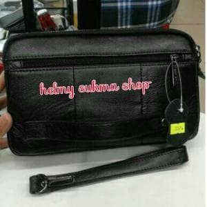 Hand Bag Kulit 2249 Hitam Tas Tangan Dompet Hp Tas Jinjing Tokopedia