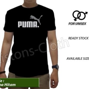 Kaos Puma Sport Run T Shirt Baju Distro Cowok Hitam Tomyliston Tokopedia