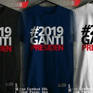 Kaos 2019 Ganti Presiden Baju 2019 Ganti Presiden Tokopedia