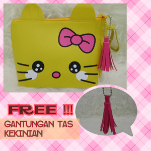 Termurah Hello Kitty Tas Kosmetik Hello Kitty Bordir Plus Tali Termurah Tokopedia