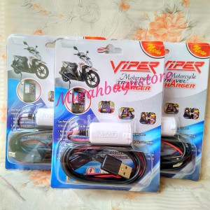 Casan Hp Di Motor Viper Usb Charger Phone Handphone Charger Gps Tokopedia