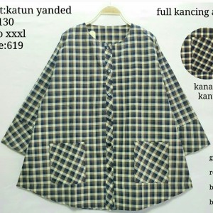 Baju Kemeja Blouse Atasan Wanita Putih Ima Toyobo Rample Baby Tokopedia