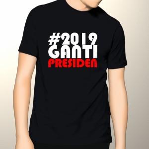 Kaos 2019 Ganti Presiden Hitam Baju Harley Tokopedia
