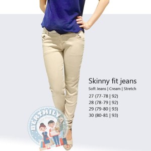 Celana Panjang Wanita Skinny Jeans Putih Soft Jeans Putih White Jeans Cewek Jean Putih Cewek Tokopedia